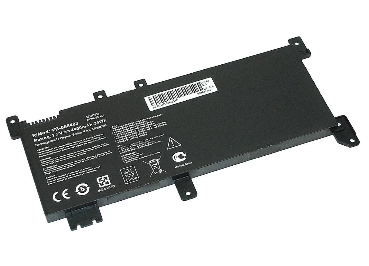 Акумуляторна батарея для ноутбука Asus (C21N1638) F442U 7.7V Black 4400mAh OEM