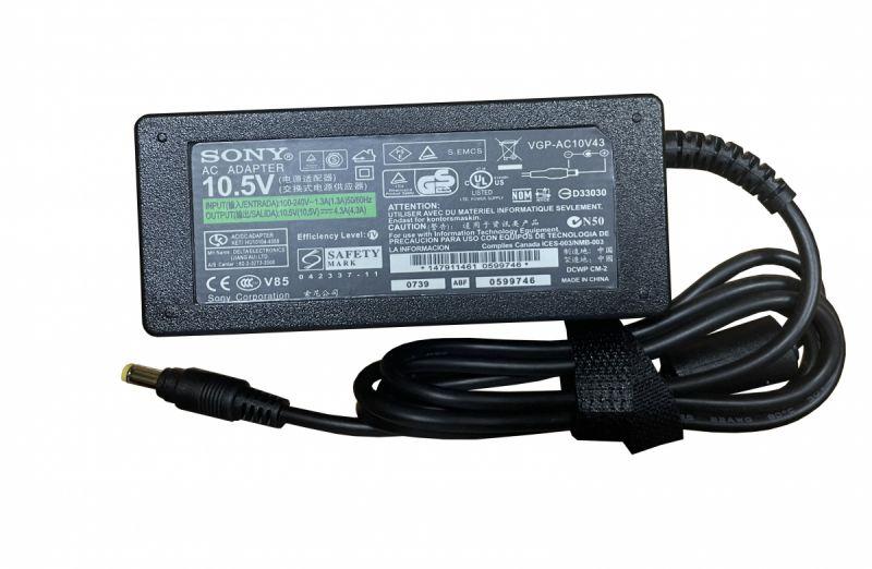 Блок живлення для ноутбука Sony 45 W 10.5 V 4.3 A 4.8x1.7mm VGP-AC10V8 Orig