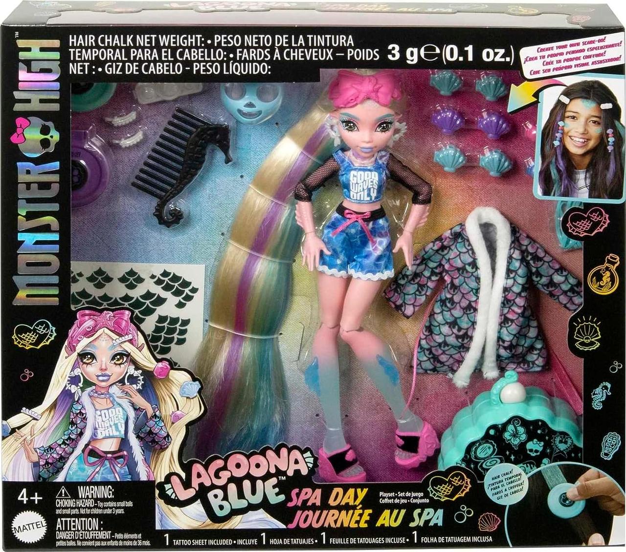Набір Лялька Лагуна Блю Монстер Хай Спа день Monster High Lagoona Blue Spa Day Mattel