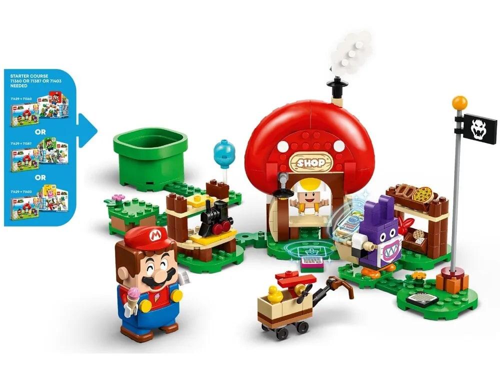 LEGO Конструктор Super Mario Nabbit в магазине Toad. Дополнительный набор E-vce - Знак Качества - фото 4 - id-p2068934807