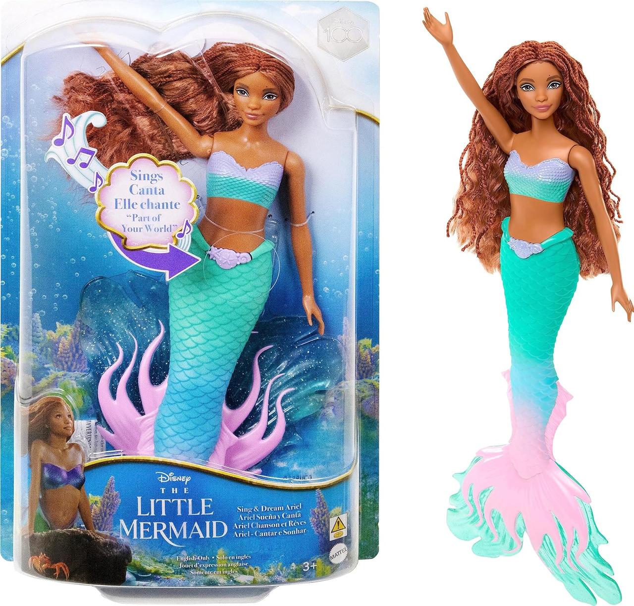 Каючка принцеса русалонька Аріель The Little Mermaid Sing & Dream Ariel з фірмовим хвостом, Mattel