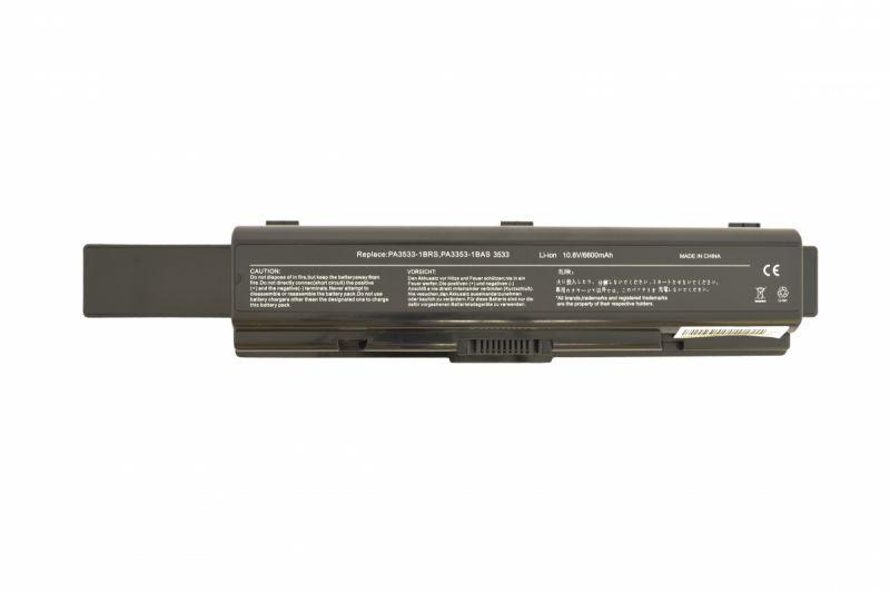Посилена акумуляторна батарея для ноутбука Toshiba PA3534U Satellite A200 10.8 V Black 7800mAh OEM