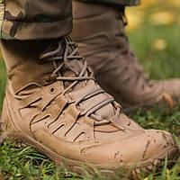 Тактические ботинки Undolini Крейзи Койот Slimtex зимние берцы на утеплителе военные ботинки для ВСУ prp