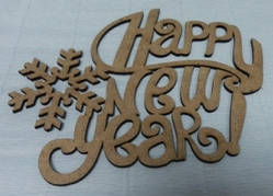 Напис "Happy New Year!"-2, 27х21см