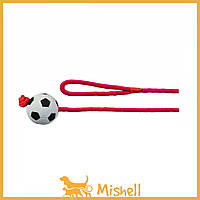 Игрушка Trixie Мяч на веревке с ручкой для собак, 1 м, d:6 см - | Ну купи :) |