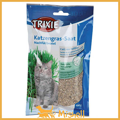 Трава Trixie для котів насіння ячменю, пакет, 100 г