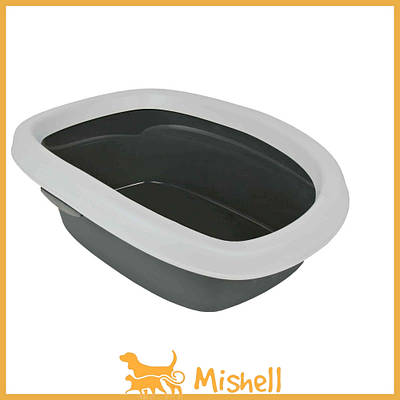Туалет Trixie Carlo для котів з бортами, 31x14x43 см (пластик)
