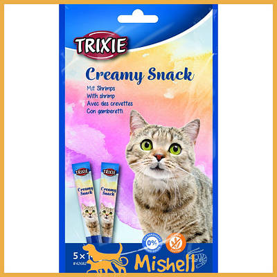 Ласощі Trixie Creamy Snacks для кішок, креветки, 5 шт/упак, 14 г