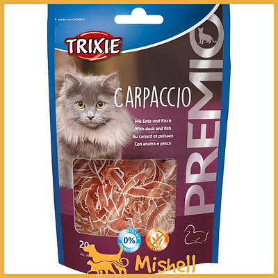 Ласощі Trixie Premio Carpaccio для кішок, з качкою та рибою, 20 г