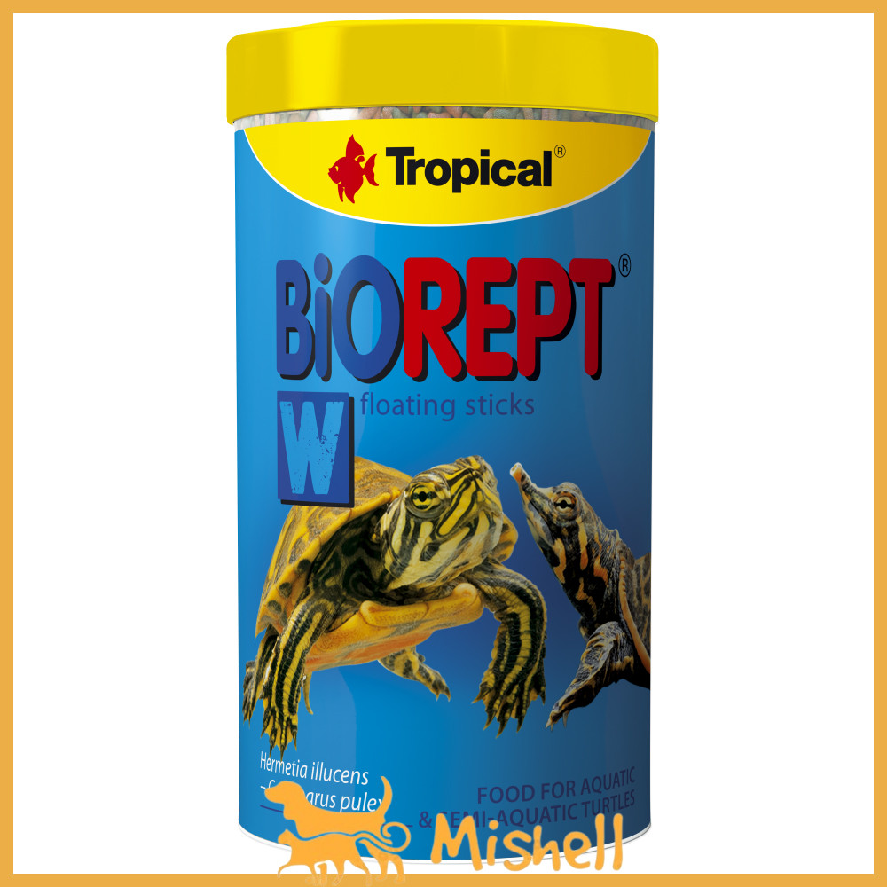 Сухий корм Tropical Biorept W для водоплавних черепах, 150 г (гранули)