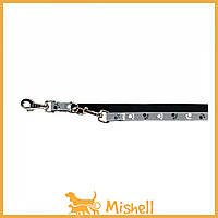 Поводок-перестежка Trixie Silver Reflect для собак, нейлон, светоотражающий, L-XL: 2 м/25 мм, серый - | Ну