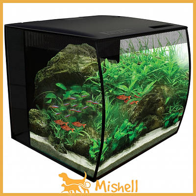 Акваріум Fluval FLEX з обладнанням, чорний, 34 л