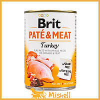 Влажный корм Brit Care Pate & Meat для собак, с индейкой, 400 г - | Ну купи :) |