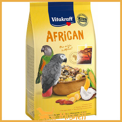 Корм Vitakraft African для великих африканських папуг, 750 г