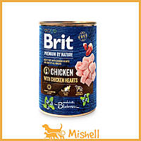 Влажный корм Brit Premium by Nature для собак, курица с куриным сердцем, 400 г - | Ну купи :) |