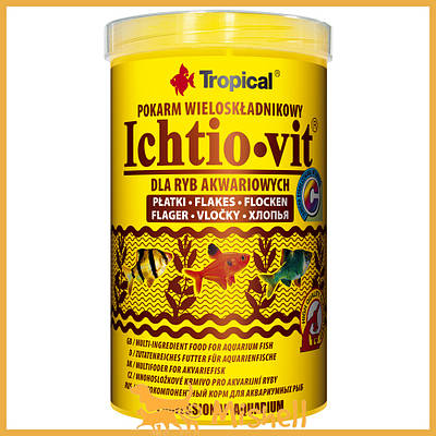 Сухий корм Tropical Ichtio-Vit для всіх акваріумних риб, 20 г (пластівці)