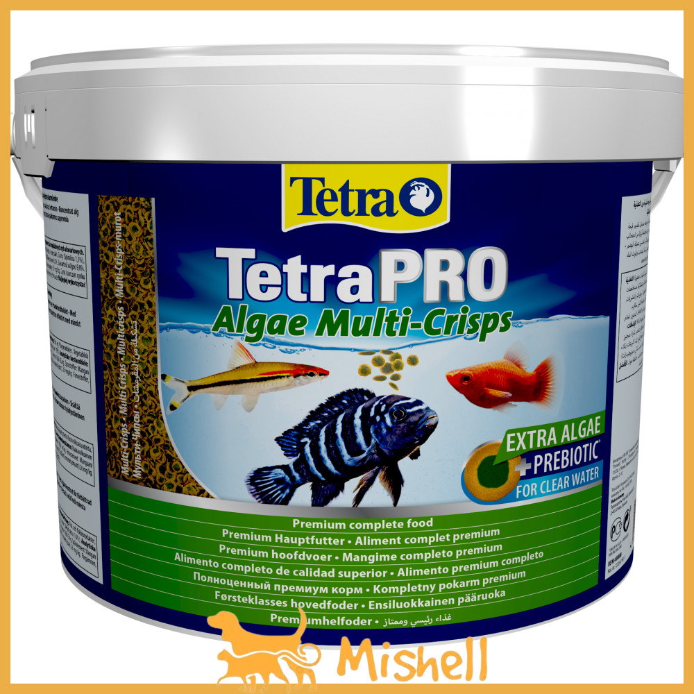 Корм Tetra PRO Algae Multi-Crisps для травоїдних риб, з овочами, 1,9 кг (чіпси)