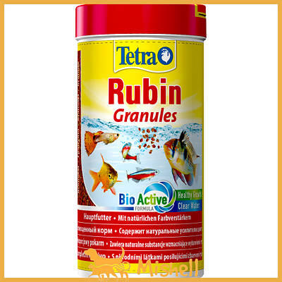 Корм Tetra Rubin Granules для акваріумних рибок, для яскравості фарбування, 100 г (гранули)