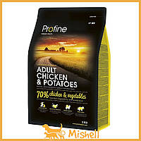 Сухий корм Profine Adult для дорослих собак усіх порід, з куркою та картоплею, 3 кг