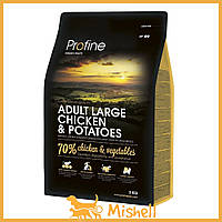 Сухий корм Profine Adult Large для дорослих собак великих порід, з куркою та картоплею, 3 кг
