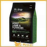 Сухий корм Profine Adult для дорослих собак усіх порід, з ягнятиною та картоплею, 3 кг