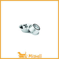 Миска SWI металлическая с резиновым кольцом для собак, 840 мл - | Ну купи :) |