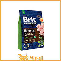 Сухой корм Brit Premium Dog Adult XL для взрослых собак гигантских пород, с курицей, 3 кг - | Ну купи :) |