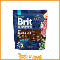 Сухой корм Brit Premium Dog Sensitive Lamb для собак с чувствительным пищеварением, с ягненком, 1 кг - | Ну