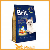 Сухой корм Brit Premium Cat by Nature Adult Salmon для кошек с лососем, 300 г - | Ну купи :) | 8