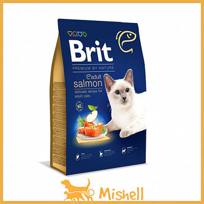 Сухий корм Brit Premium Cat Nature Adult Salmon для кішок з лососем, 300 г 8