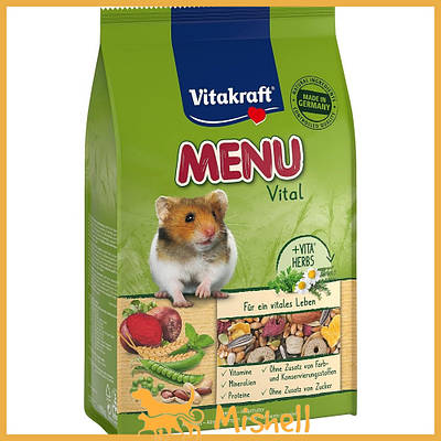 Корм Vitakraft Premium Menu Vital для хом'яків, 400 г