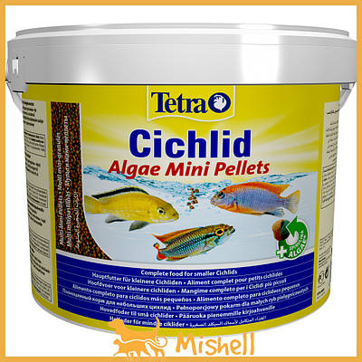 Корм Tetra Cichlid Algae Mini для акваріумних цихлід, 10 л (гранули)