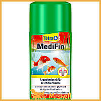 Средство Tetra Pond MediFin лекарственное против инфекций и болезней прудовых рыб, 250 мл на 5000 л - | Ну