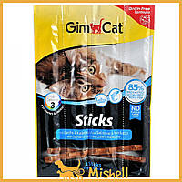 Лакомство GimCat для кошек, палочки с лососем и треской, 4 шт по 5 г - | Ну купи :) |