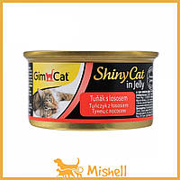 Влажный корм GimCat Shiny Cat для кошек, с тунцем и лососем, 70 г - | Ну купи :) |