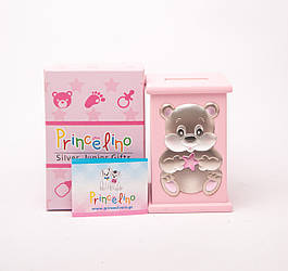 Музична Копійничка зі срібною вставкою для дівчинки 9x13,5