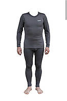 Термобілизна чоловіча Tramp Microfleece комплект (футболка+штани) grey UTRUM-020, UTRUM-020-grey-2XL