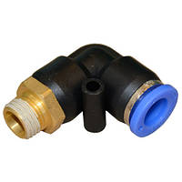 Штуцер цанговий кутовий 10 мм*1/2" AIRKRAFT SPL10-04