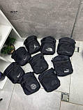 АКЦІЯ! К - чорна універсальна сумочка на одне відділення на блискавці - непромокаюча щільна тканина (5137), фото 9