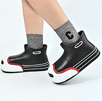 Гумові чоботи дитячі дуже легкі та м'які виготовлені з високоякісних матеріалів 35р чорні