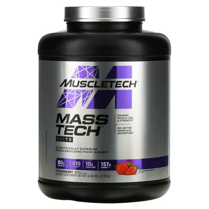 Гейнер MuscleTech Mass-Tech Elite 2270 g (Strawberry) - фото 1 - id-p1773884628