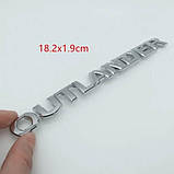 Напис, літери об'ємні хромовані, емблема на авто Outlander, фото 2