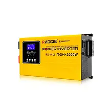 Гібридний сонячний інвертор із чистою синусоїдою RAGGIE RGB-3000W 24 V Інвертор із розділеною фазою з захистом, фото 6