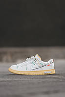 Кроссовки женские и мужские Nike SB Dunk x Off White / кеды Найк СБ Данк белые