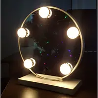 Дзеркало для макіяжу з LED-підсвіткою Led Mirror 5 LED JX-526 Білий Shop