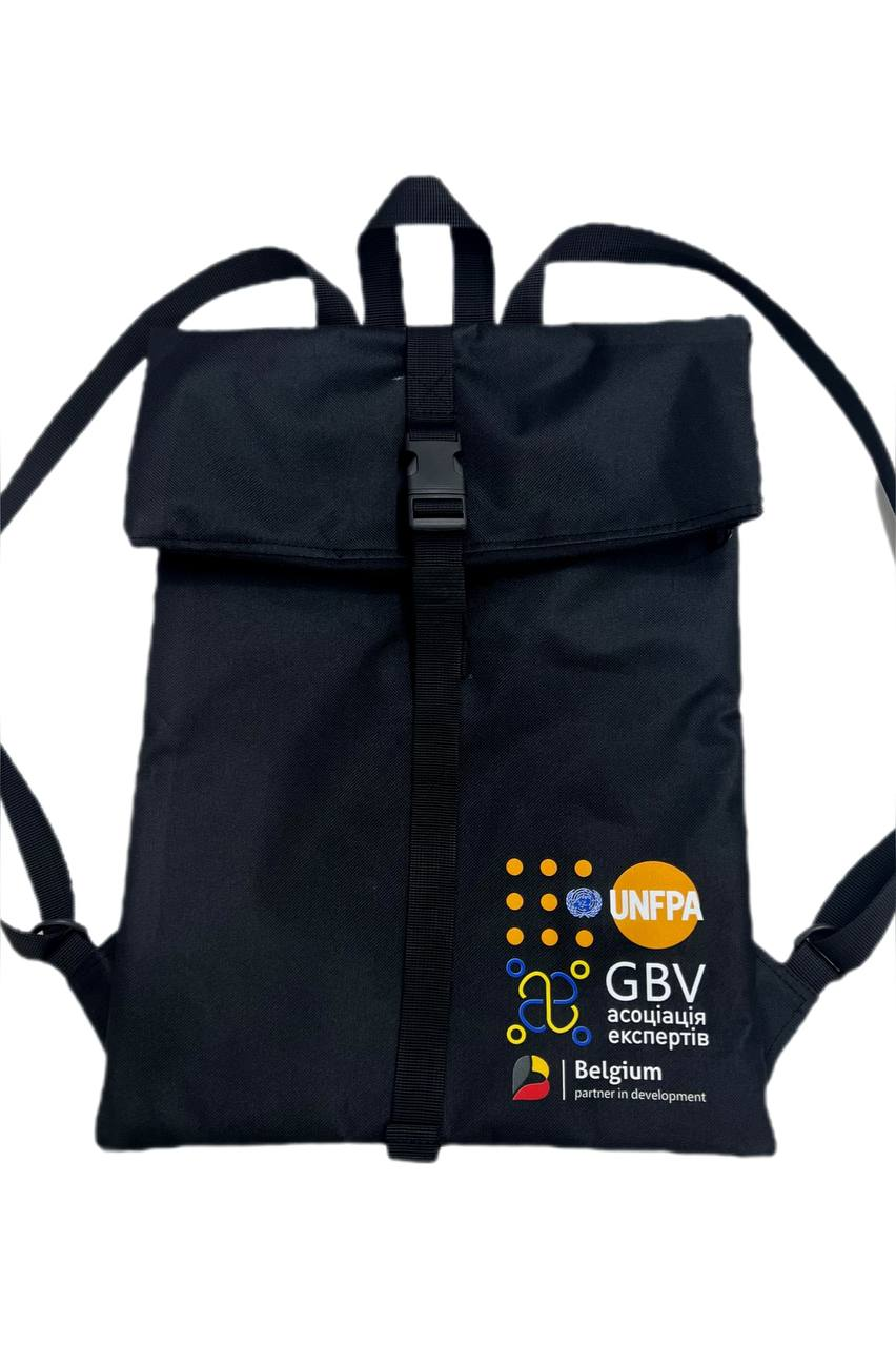 Брендований рюкзак Ролтоп  VS Thermal Eco Bag чорного кольору