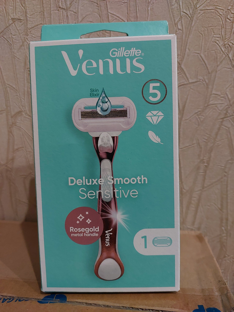 Гоління Gillette Venus Deluxe Sensitive RoseGold 1касета