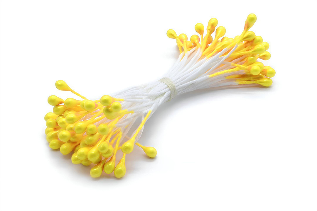 Тичинки на нитці, блідо-жовті, 3 мм, фото 1