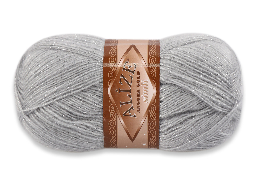 Alize Simli Angora Gold, Сірий No21, фото 1