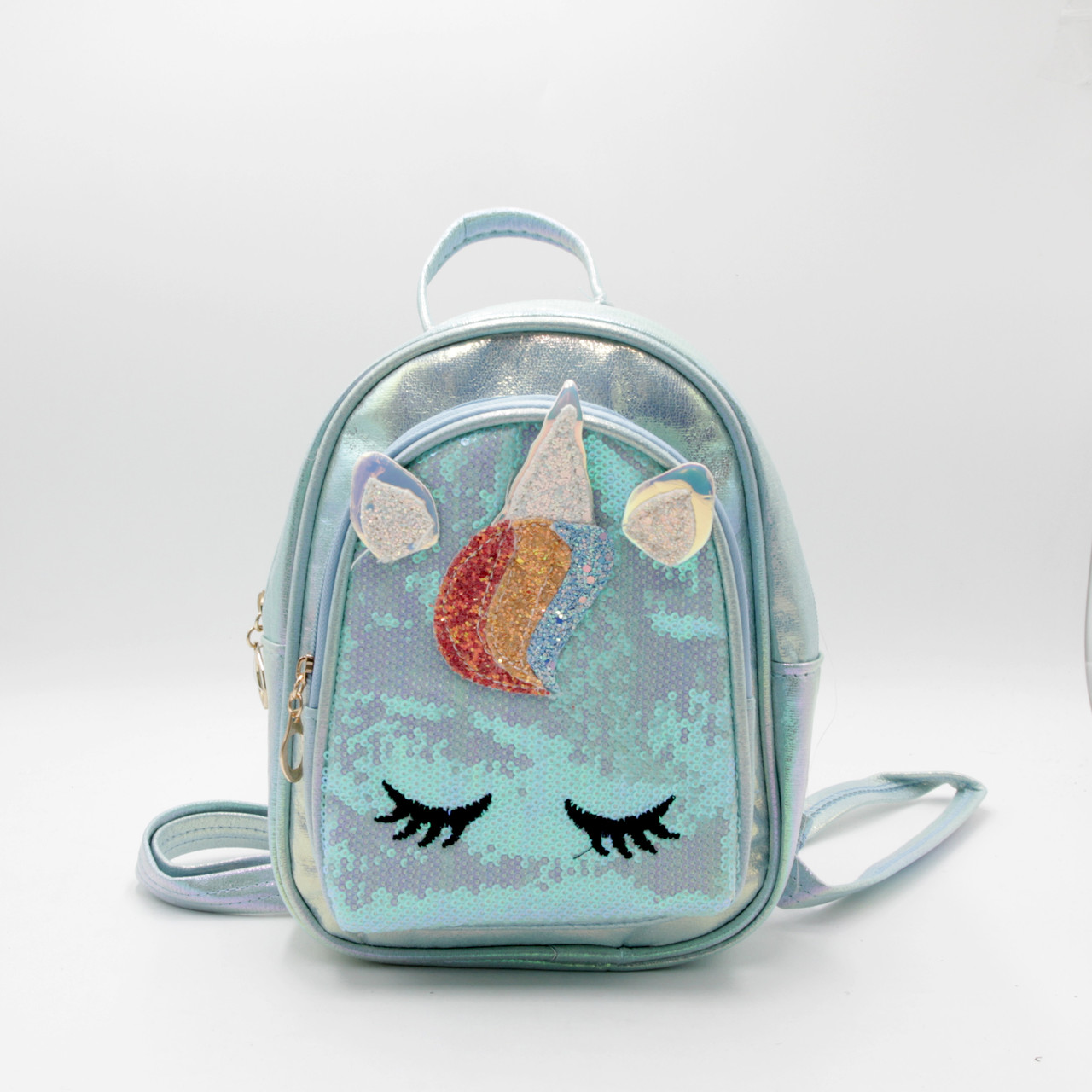 Дитячий рюкзак блискучий, Стильний рюкзак для дівчинки з паєтками, Рюкзак дитячий з паєтками Єдиноріг 0701 т! +